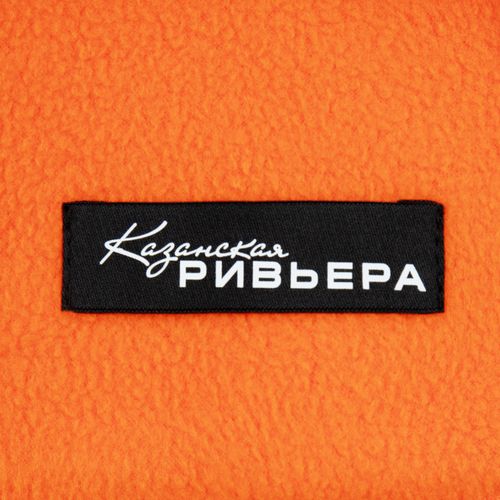 Флисовый плед Warm&Peace, оранжевый Флисовый плед Warm&Peace, оранжевый
