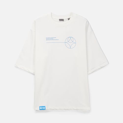 Футболка оверсайз унисекс Kosmos 2.0, кремовая