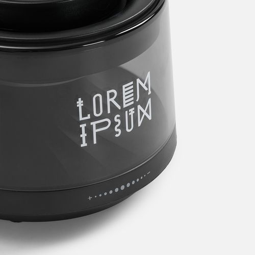 Bluetooth-колонка с подсветкой и беспроводной зарядкой Quantium, черная