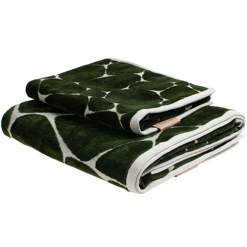 Полотенце Giraffe, большое, бежевое с зеленым Полотенце Giraffe, большое, бежевое с зеленым