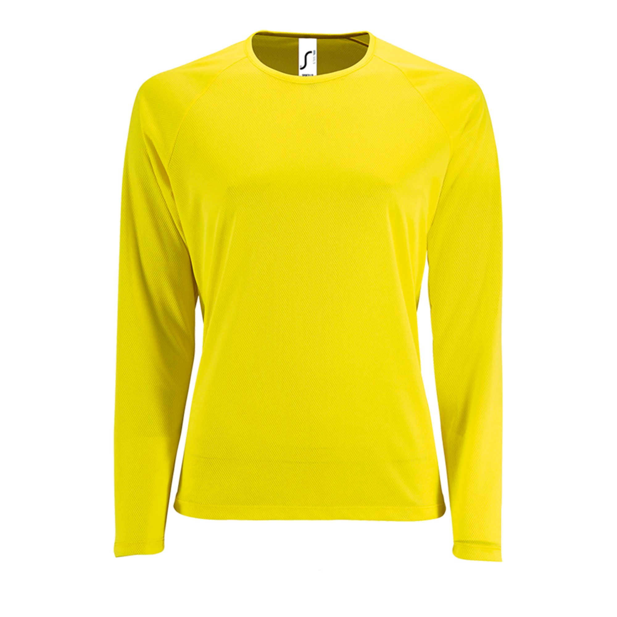 Футболка с длинным рукавом SPORTY LSL WOMEN, желтый неон