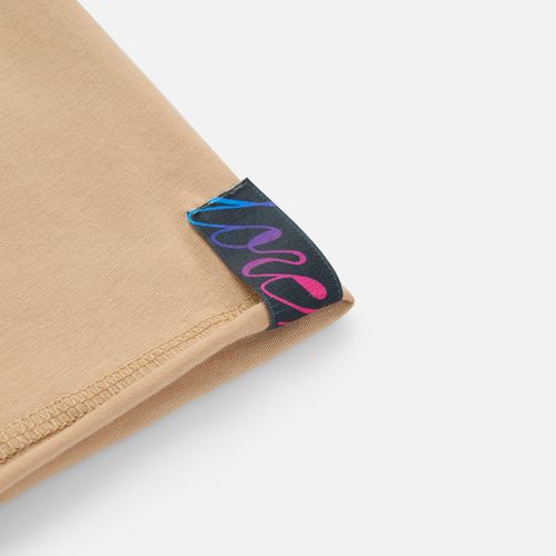 Футболка оверсайз унисекс Vozduh, бежевая Футболка оверсайз унисекс Vozduh, бежевая