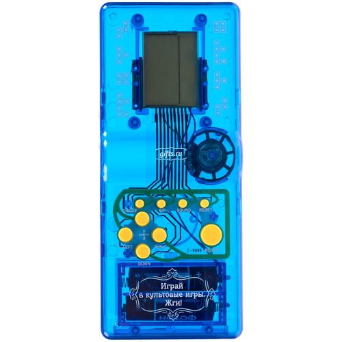 Игровая консоль Tetramino Transparent, синяя