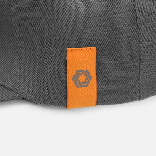 Бейсболка Snapback с прямым козырьком, серая