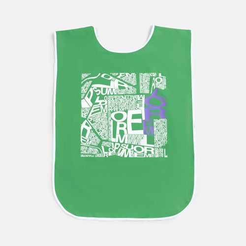 Манишка Member, зеленая с белым