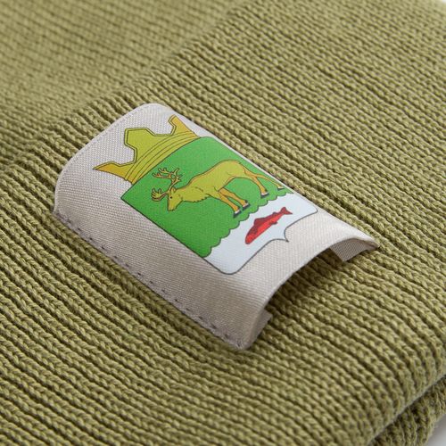 Лейбл тканевый Epsilon, L, светло-серый