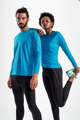 Футболка с длинным рукавом Sporty LSL Women, белая Футболка с длинным рукавом Sporty LSL Women, белая