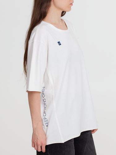 Футболка оверсайз унисекс Vozduh, молочно-белая