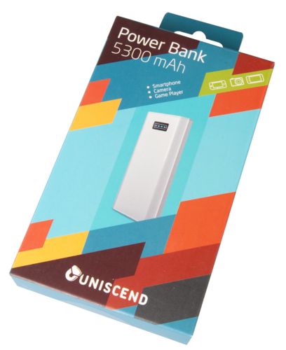 Внешний аккумулятор Uniscend Slim 5300 мАч, серебристый Внешний аккумулятор Uniscend Slim 5300 мАч, серебристый