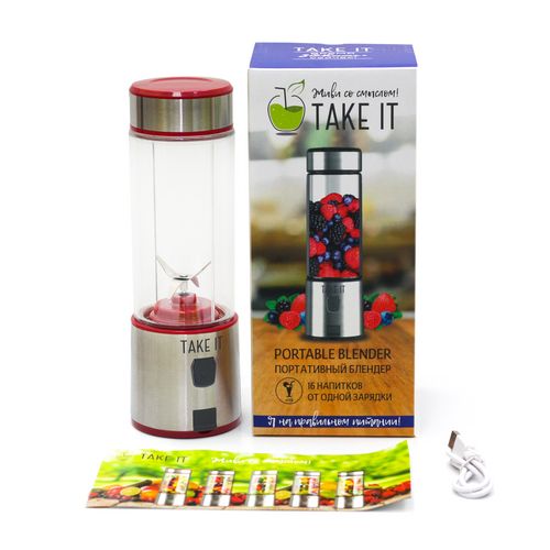 Портативный блендер Take It X4, красный Портативный блендер Take It X4, красный