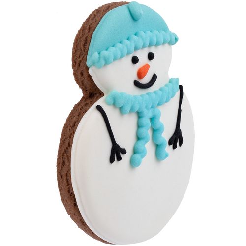 Печенье Sweetish Snowman, голубое Печенье Sweetish Snowman, голубое