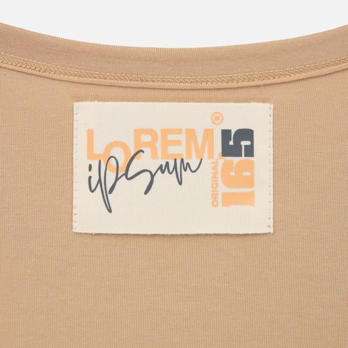 Футболка оверсайз унисекс Vozduh, бежевая Футболка оверсайз унисекс Vozduh, бежевая