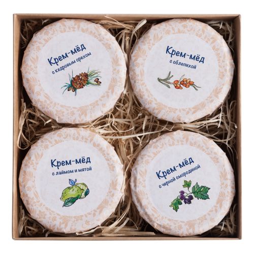 Набор Honey Cream, 4 вкуса Набор Honey Cream, 4 вкуса