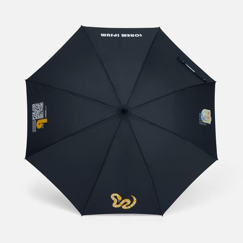 Зонт-трость Alessio, иссиня-черный Зонт-трость Alessio, иссиня-черный