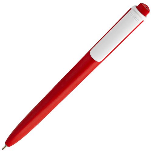 Ручка шариковая Pigra P02 Mat, красная с белым Ручка шариковая Pigra P02 Mat, красная с белым