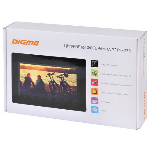 Цифровая фоторамка Digma PF-733, черная Цифровая фоторамка Digma PF-733, черная