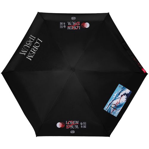 Зонт складной Color Action, в кейсе, черный Зонт складной Color Action, в кейсе, черный