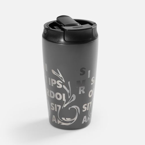 Термостакан с двумя поильниками Duetta, серый