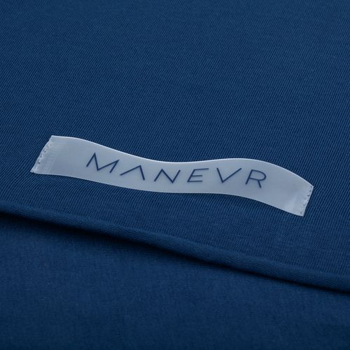 Футболка оверсайз Vozduh 2.0, темно-синяя Футболка оверсайз Vozduh 2.0, темно-синяя