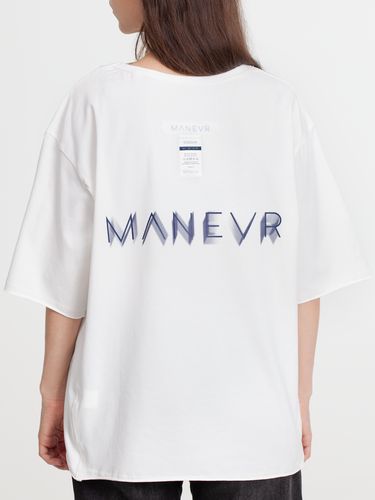 Футболка оверсайз унисекс Vozduh, молочно-белая