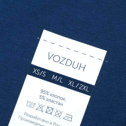 Футболка оверсайз Vozduh 2.0, темно-синяя