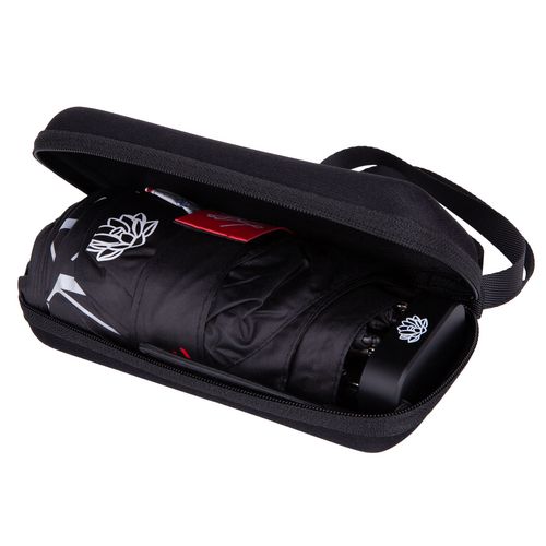 Зонт складной Color Action, в кейсе, черный Зонт складной Color Action, в кейсе, черный