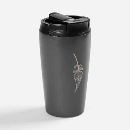 Термостакан с двумя поильниками Duetta, серый