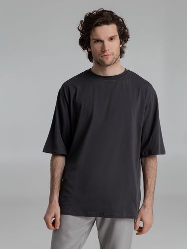 Футболка оверсайз Slope, темно-серая Футболка оверсайз Slope, темно-серая