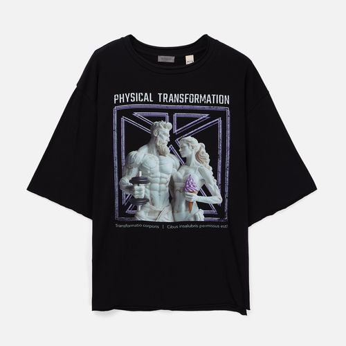 Футболка оверсайз Vozduh 2.0, красная Футболка оверсайз Vozduh 2.0, красная