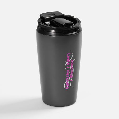 Термостакан с двумя поильниками Duetta, серый