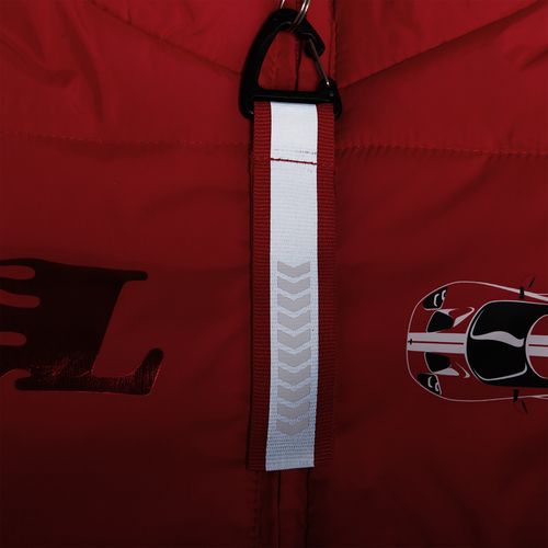 Светоотражающий брелок Flashline, серый с красным