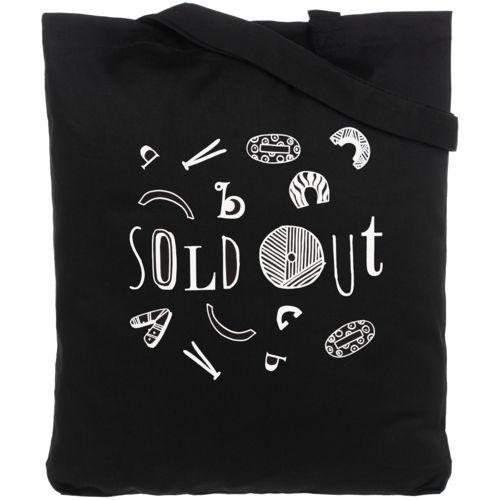 Холщовая сумка Sold Out, черная Холщовая сумка Sold Out, черная