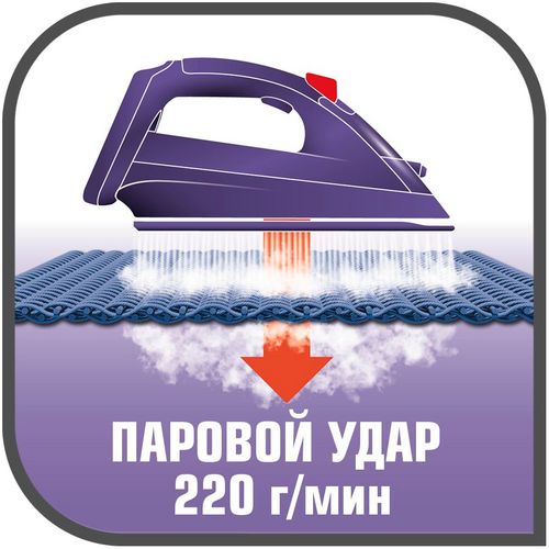 Паровой утюг TurboPro, фиолетовый Паровой утюг TurboPro, фиолетовый