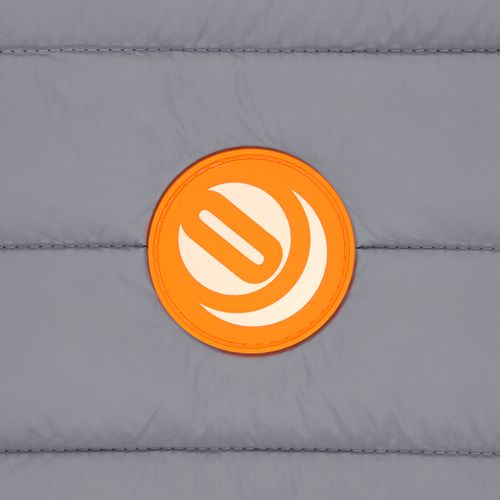 Лейбл из ПВХ Dzeta Round, L оранжевый неон