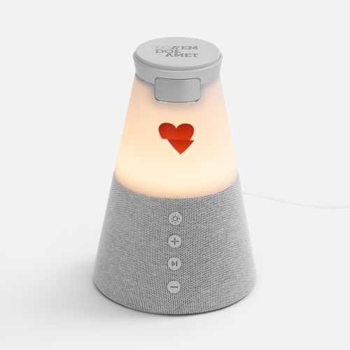 Bluetooth-колонка с беспроводной зарядкой и подсветкой Cone Sonance, серая