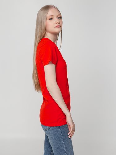 Футболка женская T-bolka Lady, красная Футболка женская T-bolka Lady, красная