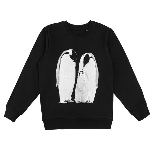 Свитшот детский Like a Penguin, черный Свитшот детский Like a Penguin, черный