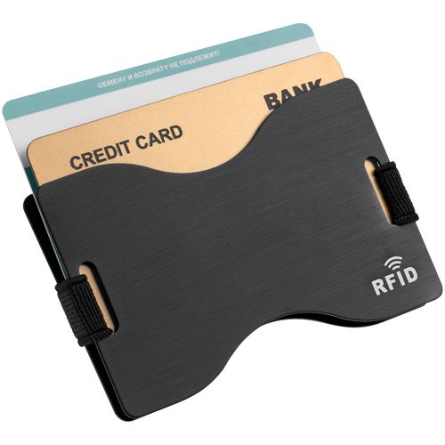 Футляр для карт Muller c RFID-защитой, черный Футляр для карт Muller c RFID-защитой, черный