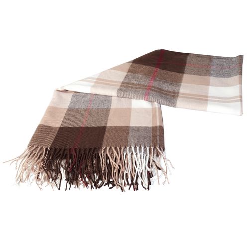 Плед клетчатый акриловый «Песок» Плед клетчатый акриловый «Песок»