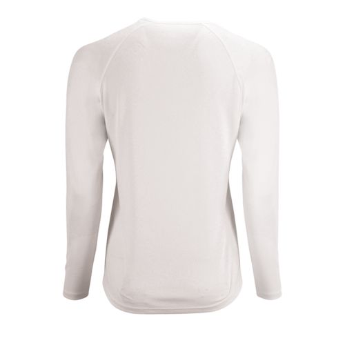 Футболка с длинным рукавом Sporty LSL Women, белая Футболка с длинным рукавом Sporty LSL Women, белая