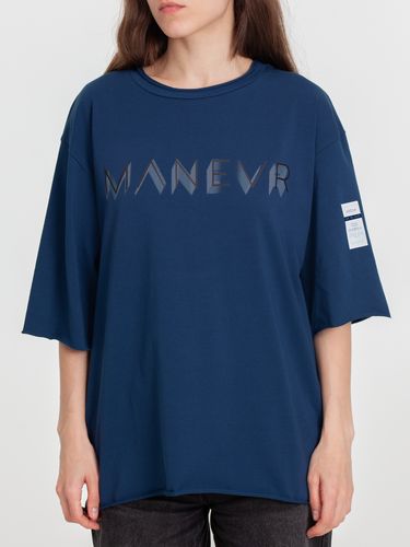 Футболка оверсайз Vozduh 2.0, темно-синяя