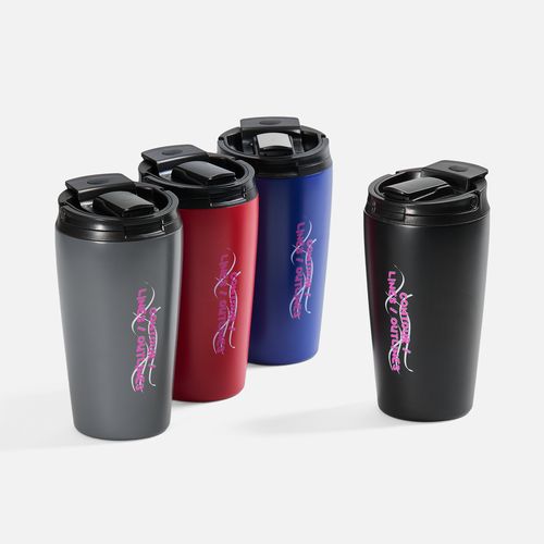 Термостакан с двумя поильниками Duetta, серый