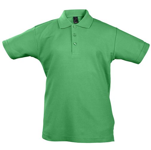 Рубашка поло детская Summer II Kids 170, ярко-зеленая