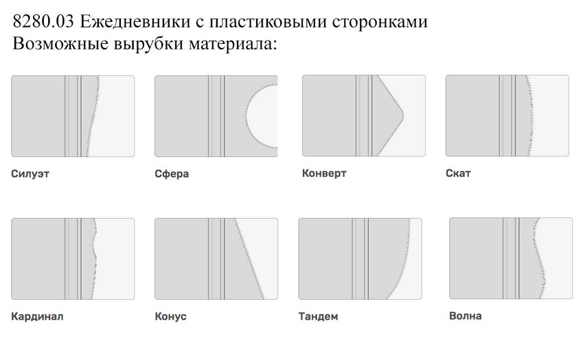 Ежедневники с пластиковыми сторонками Ежедневники с пластиковыми сторонками