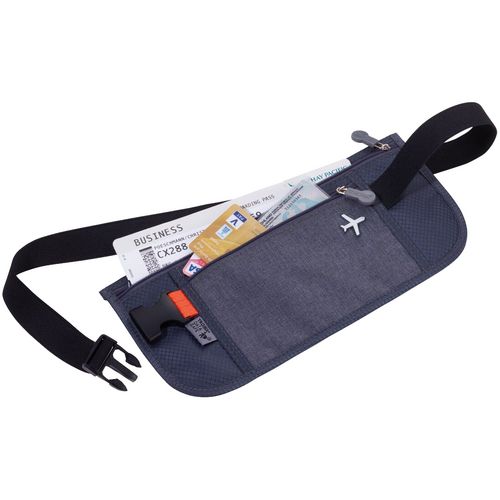 Поясная сумка для документов Money Belt, серая Поясная сумка для документов Money Belt, серая