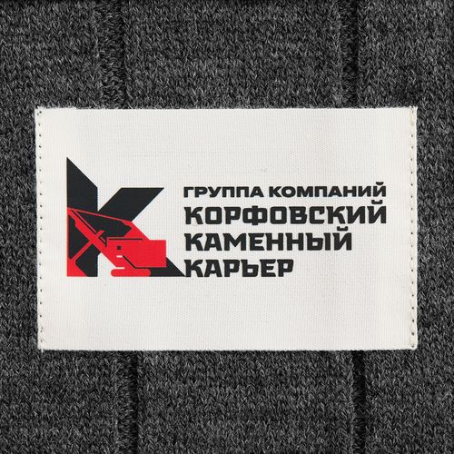 Плед Bambolay, темно-серый меланж