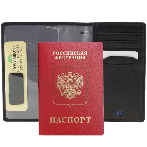 Обложка для паспорта Classe, черная Обложка для паспорта Classe, черная