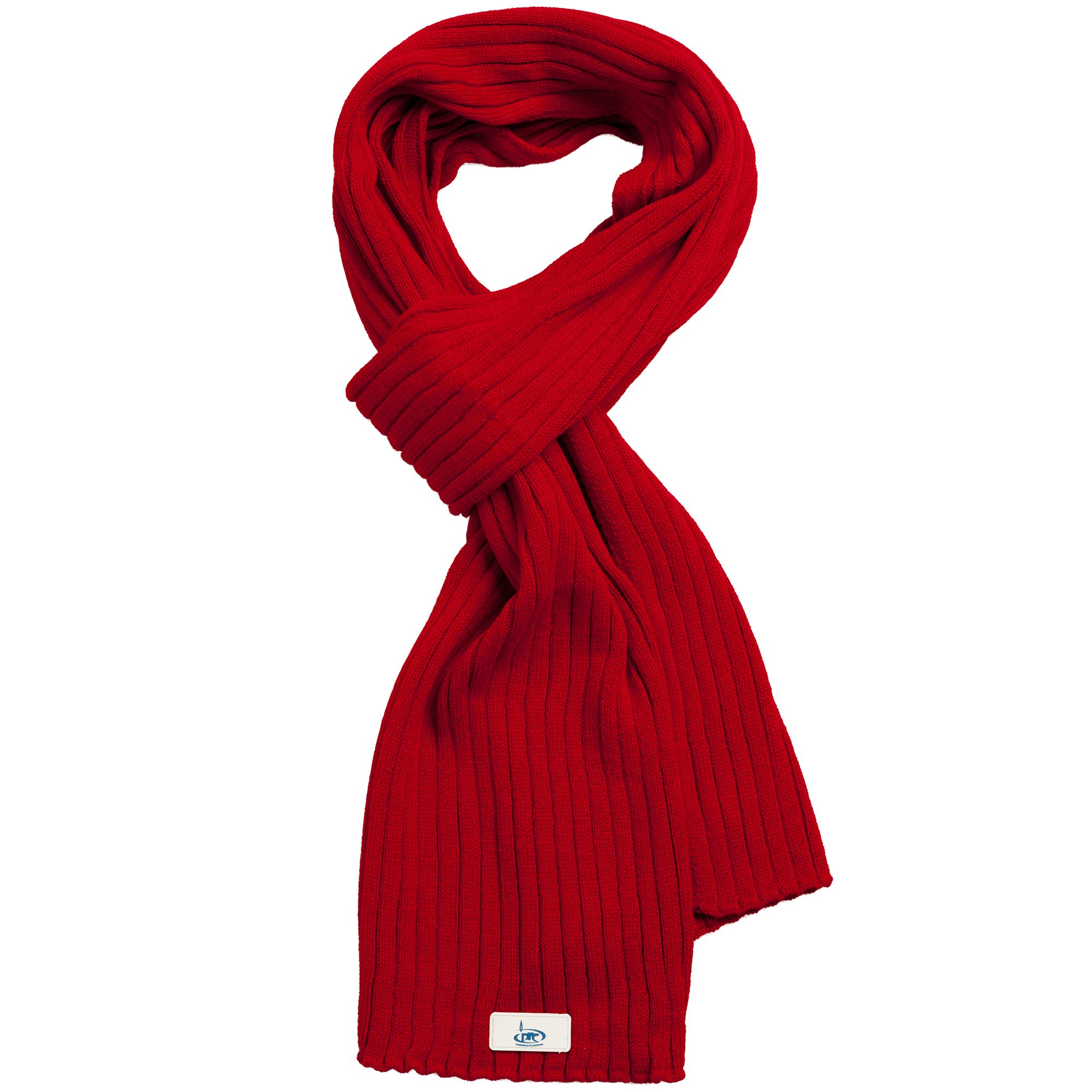 Шарф Stripes, красный (алый)