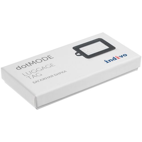 Багажная бирка dotMODE, черная Багажная бирка dotMODE, черная