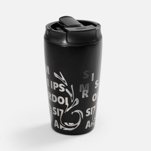 Термостакан с двумя поильниками Duetta, черный